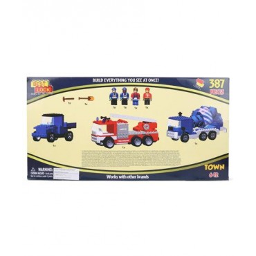 Best Lock Town Truck Block Set 387 Pieces