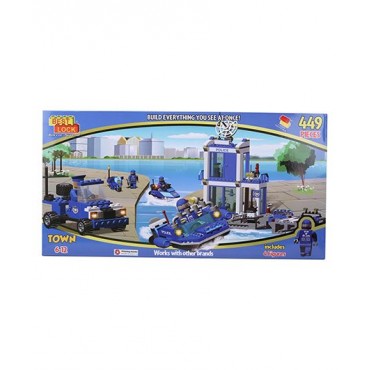 Best Lock Police Harbor Block Set 449 Pieces