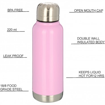 H2O Water bottle/ Flask 220 ml SB1013