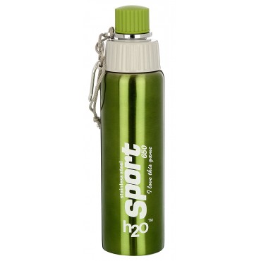 H2O Stainless Steel Water Bottle 650ml SB166