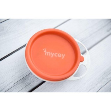 Mycey Plate with Lid - Orange