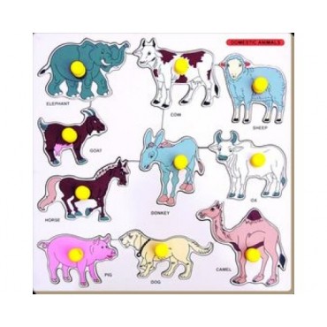 Buy Little Genius Domestic Animals Tray online in India on 