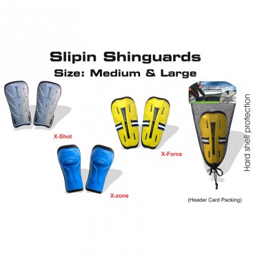 Speed Up X Shot Shin Guards Slip In Large