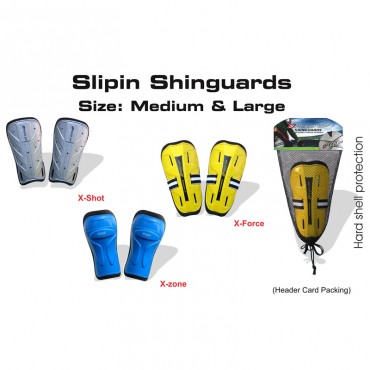 Speed Up X Shot Shin Guards Slip In Large