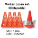 Speed Up Collapsible Marker Cones Set of 4 Pieces