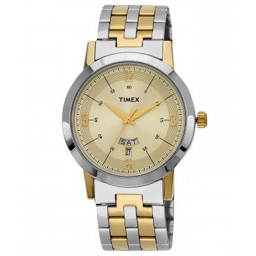 Timex Classics Analog Beige Dial Boy's Watch - TW000T121