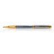 Parker Ambient Shiny CHROME Chiselled GT Roller Ball Pen