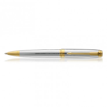 Parker Ambient Shiny CHROME Chiselled GT Ball Pen