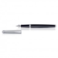 Waterman Hemisphere Dlx Silk Blk CT Fountain Pen Fine Nib