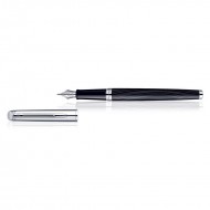 Waterman Hemisphere Dlx Silk Blk CT Fountain Pen Medium Nib