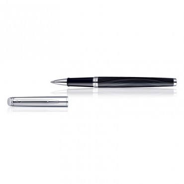 Waterman Hemisphere Dlx Silk Blk CT Roller Ball Pen