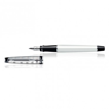 Waterman Expert Deluxe White CT Fountain Pen Fine Nib