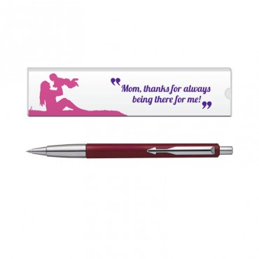 Parker Vector Std CT Ball PenRed with Mom Quote 1