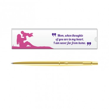 Parker Classic Gold GT Ball Pen with Mom Quote 2