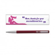 Parker Vector Std CT Roller Ball Pen Red with Mom Quote 4