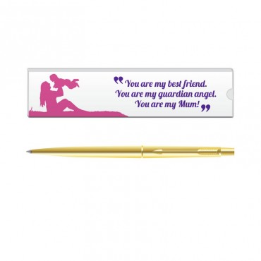 Parker Classic Gold GT Ball Pen with Mom Quote 6