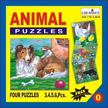 Creative's Animal Puzzle No. 0 3 to 6 Pieces