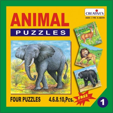 Creative's Animal Puzzle No. 1 4 to 10 Pieces