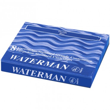 Waterman Ink Cartridge Florida Blue(Pack of 2)