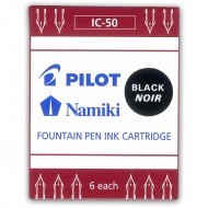 Pilot Ink Cartridges Black Pack of 6