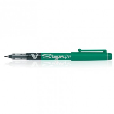 Pilot V Sign Green Pen Pack of 12