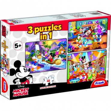 Frank Mickey Mouse & Friends 3 in 1 (3  x  48 Pcs)